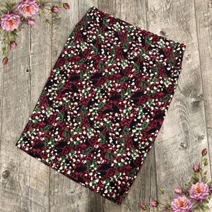 LuLaRoe floral print midi Cassie skirt